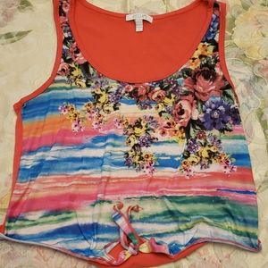 Semi-cropped tank top
